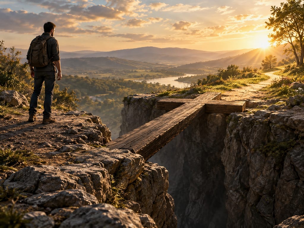 Salvation through Jesus Christ reconnects us with God.